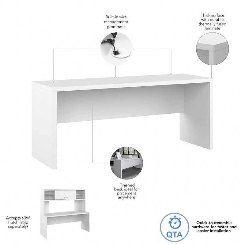 Bureau d'ordinateur Echo 72W de Bush Business Furniture
