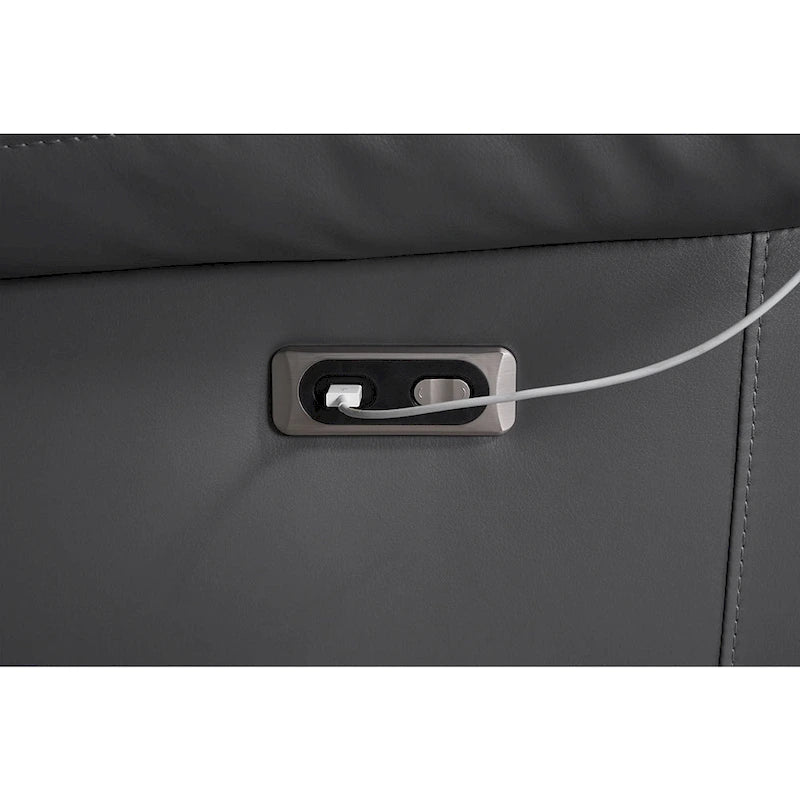 Canapé d'angle inclinable électrique 109, canapé inclinable modulable pour salon avec 2 consoles de rangement et 4 porte-gobelets