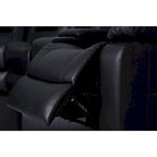 Canapé d'angle inclinable électrique 109, canapé inclinable modulable pour salon avec 2 consoles de rangement et 4 porte-gobelets