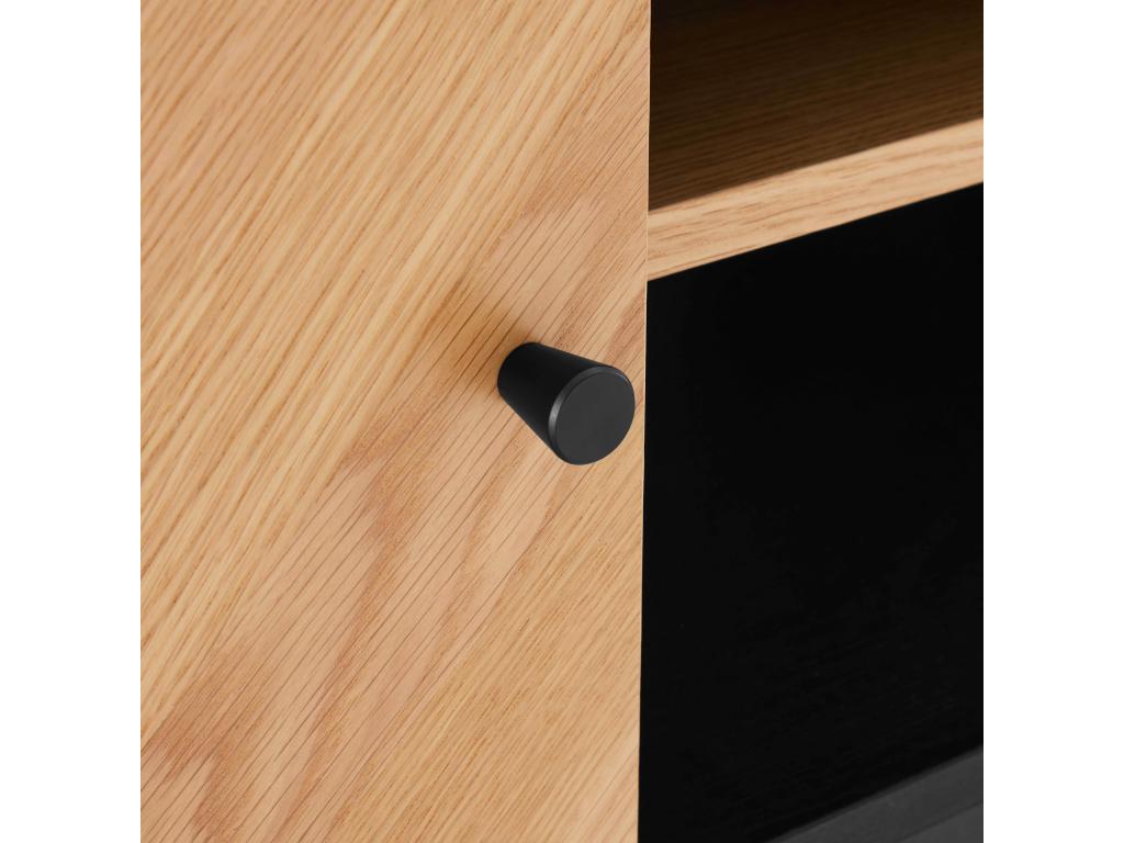 Meuble TV en chêne noir