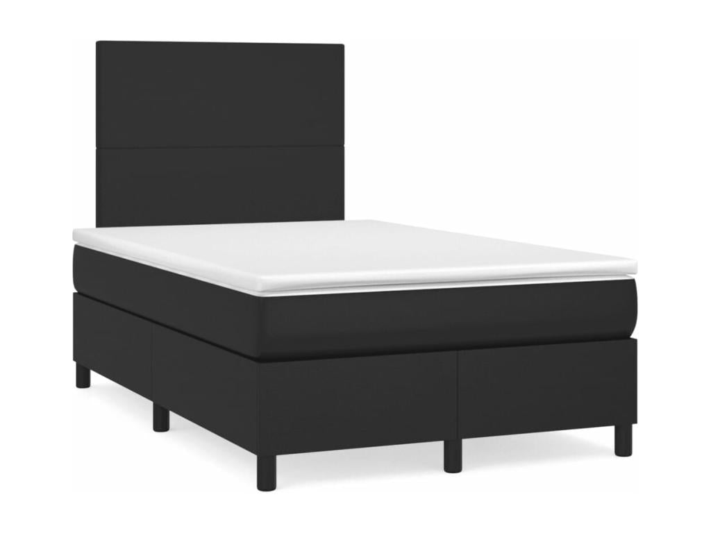 Matelas en similicuir noir, 120 x 190 cm