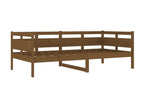 Lit en bois massif marron, 90 x 190 cm