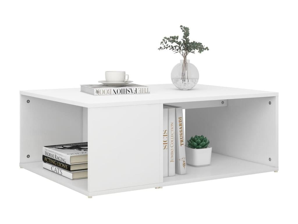 Table basse blanche, 90 x 67 x 33 cm