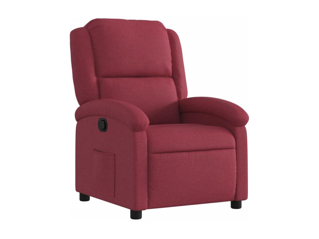 Fauteuil d'appoint en tissu rouge