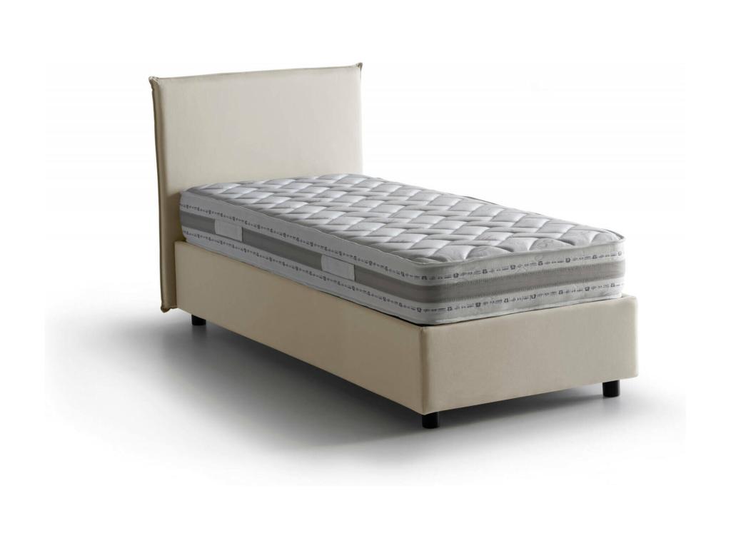 Matelas en tissu beige, 90 x 200 cm
