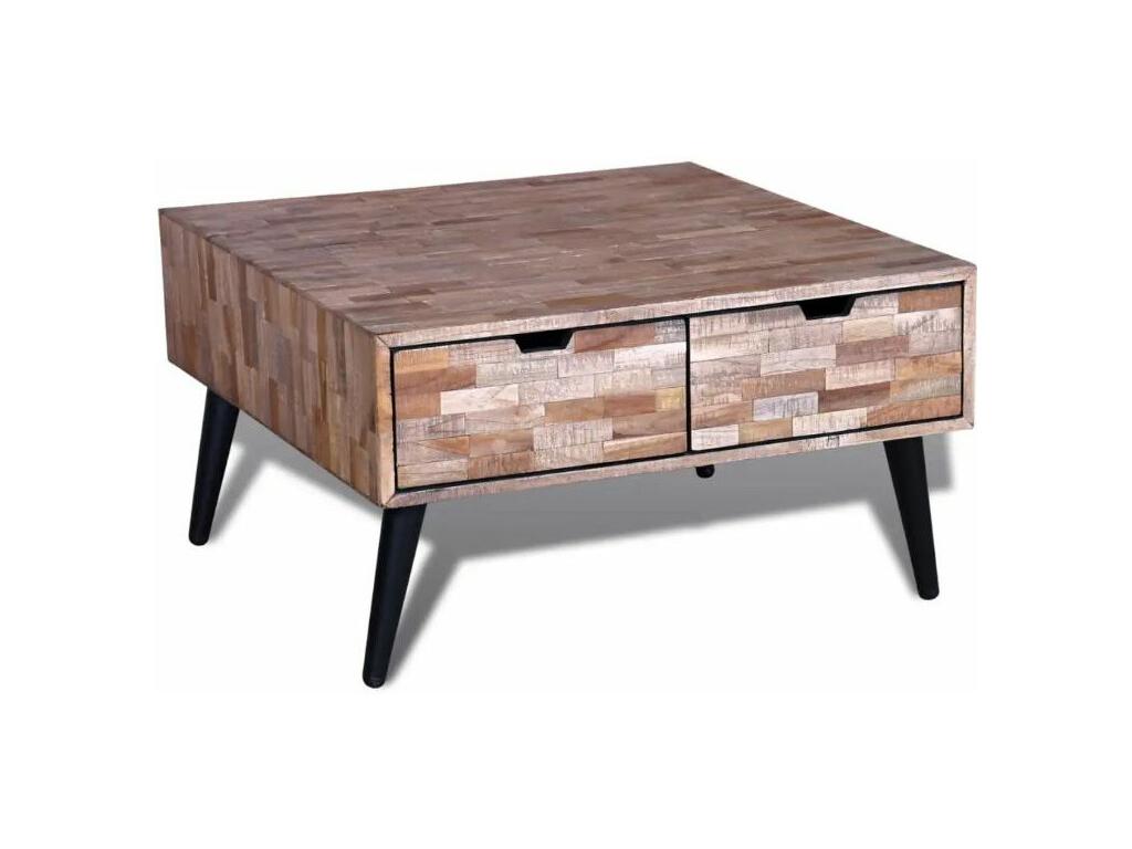 Table basse en métal naturel