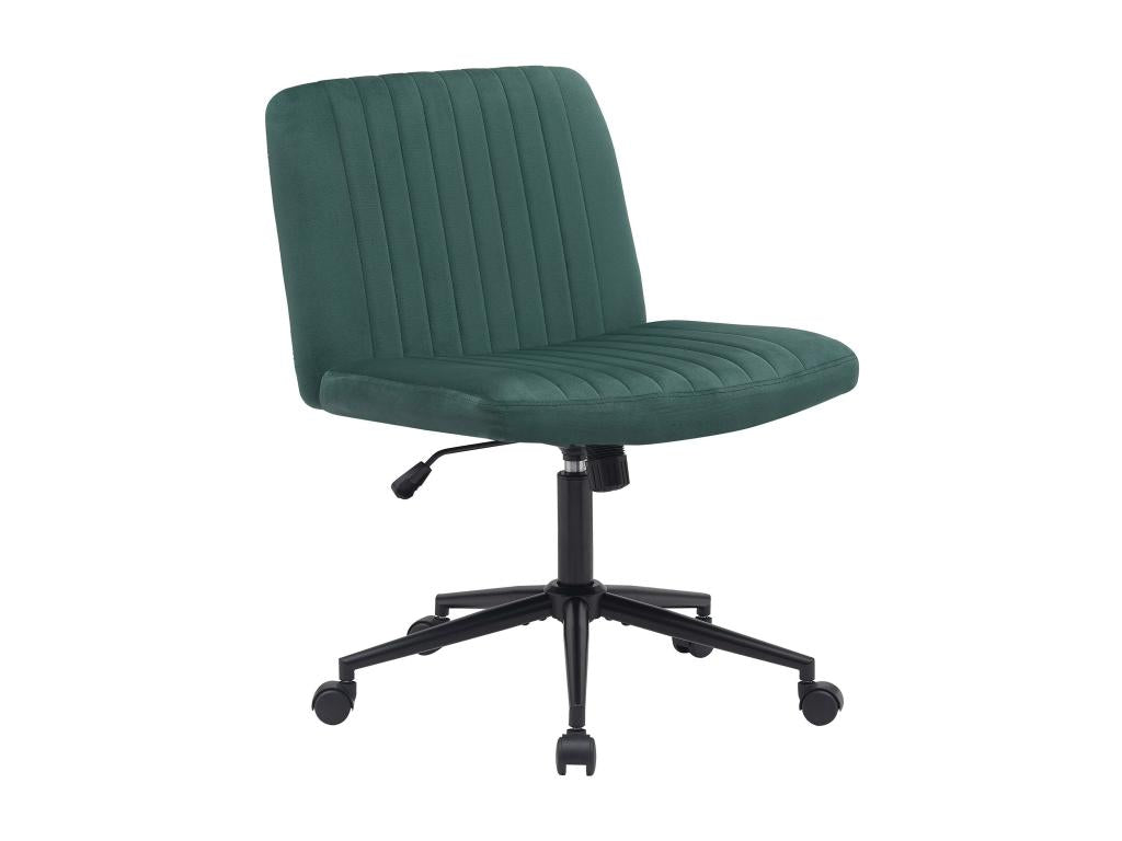 Fauteuil en velours vert
