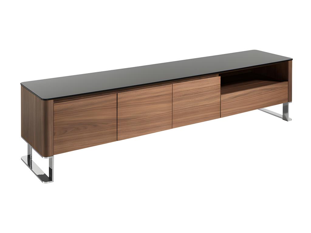 Meuble TV en verre naturel