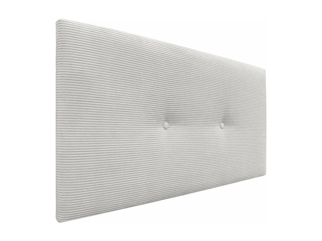 Lit en velours blanc, 95 x 50 cm