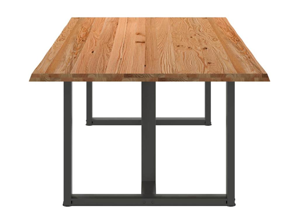 Table de salle à manger en chêne brun