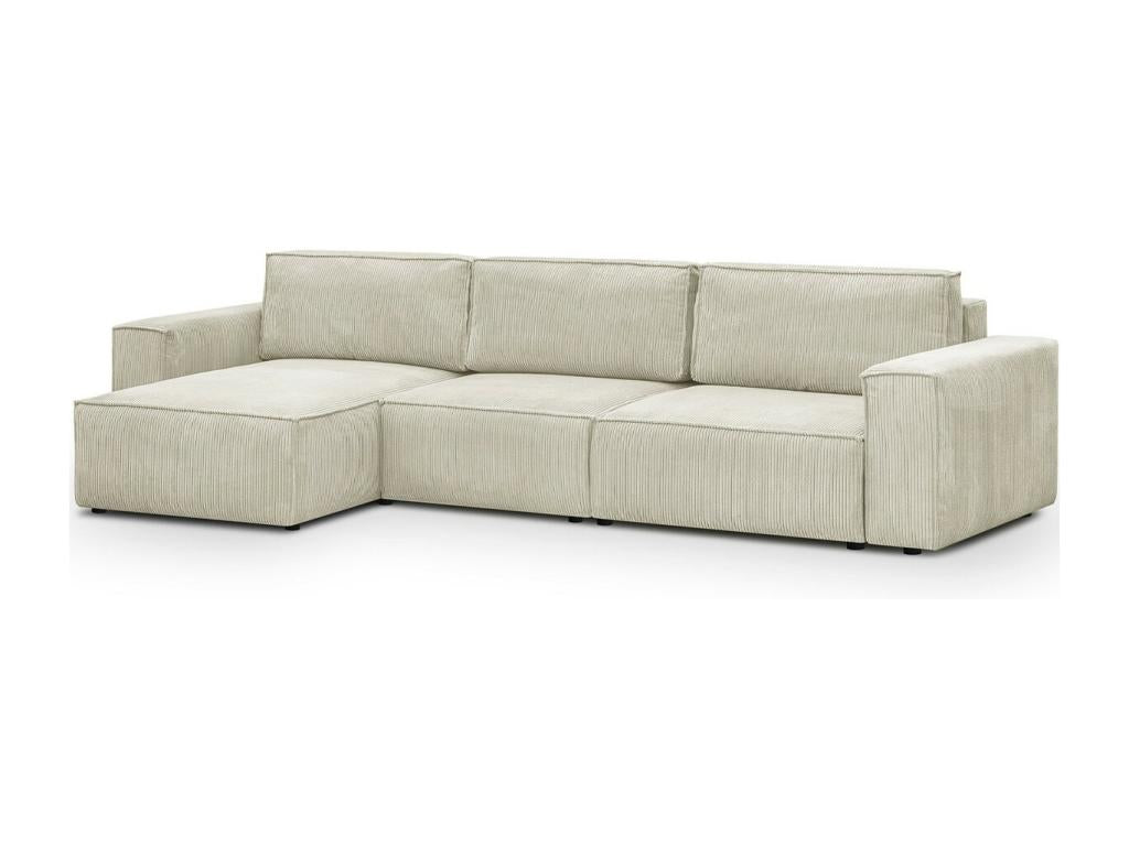 Canapé en velours beige