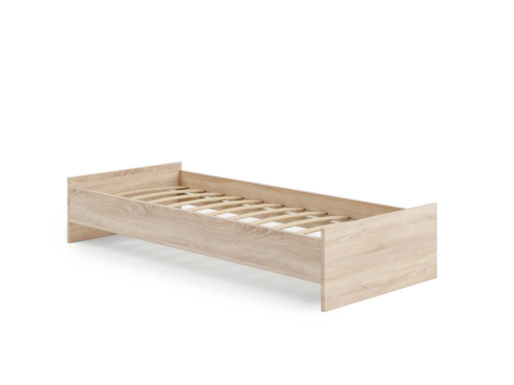 Lit en chêne naturel, 190 x 90 cm