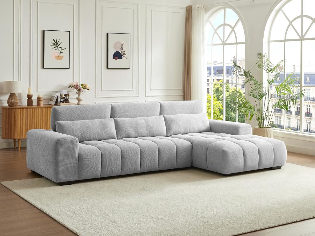 Canapé en tissu gris - dlz1766580502638