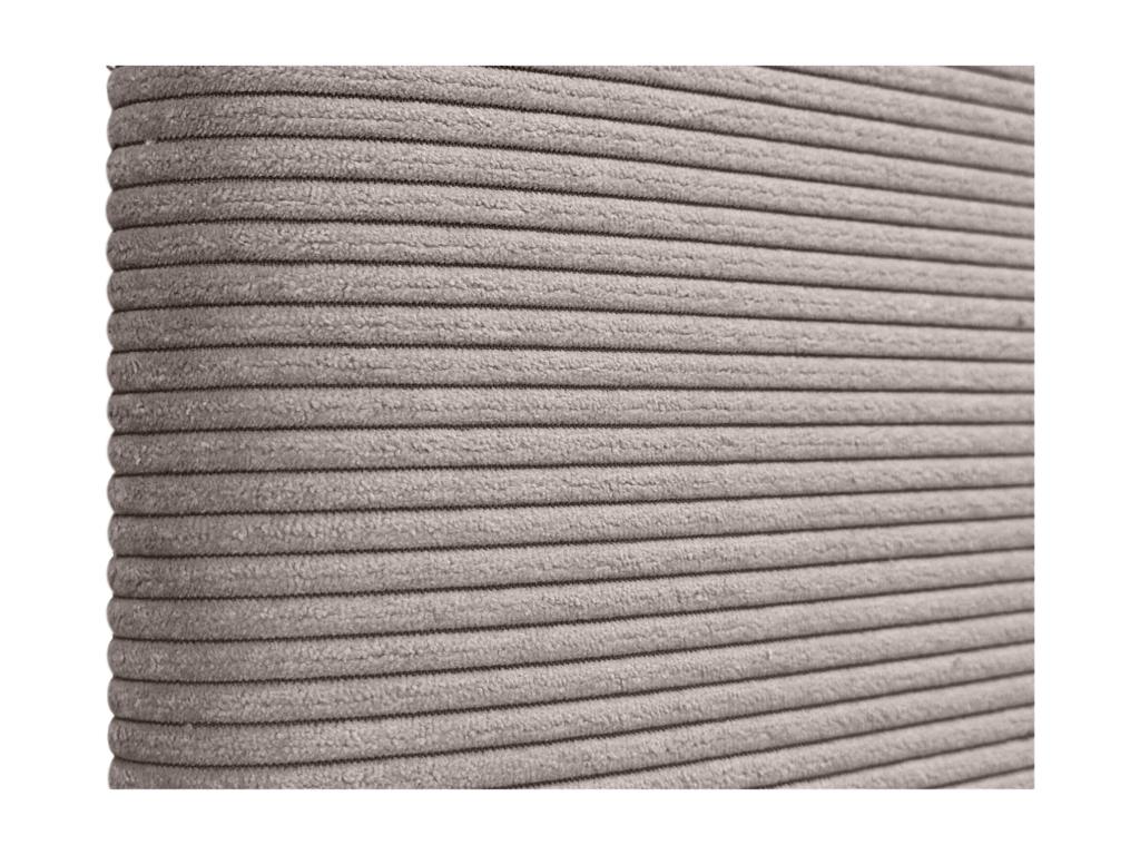 Lit en velours marron, 110 x 105 cm