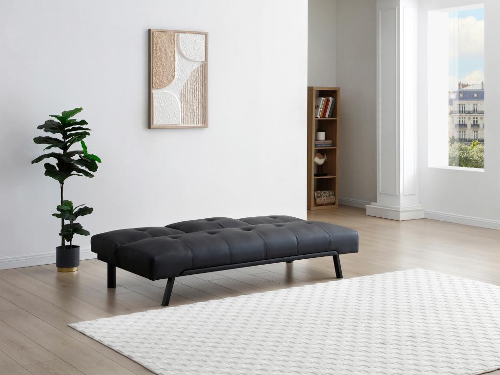 Canapé-lit noir
