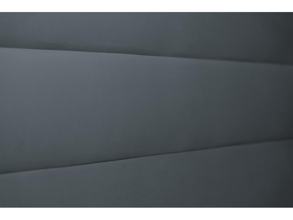 Lit en velours anthracite