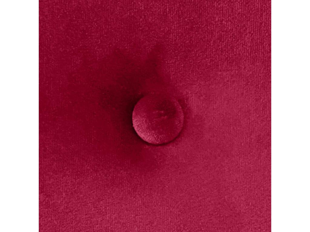 Lit en velours rouge, 80 x 50 cm