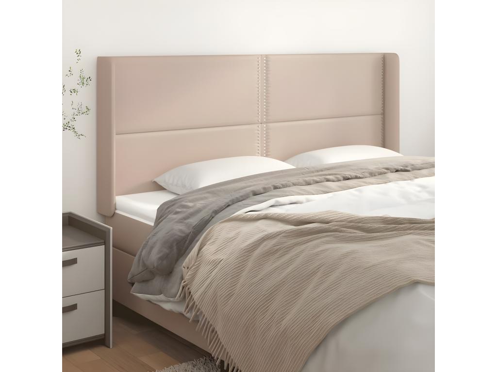 Lit marron, 163 x 16 x 118 cm