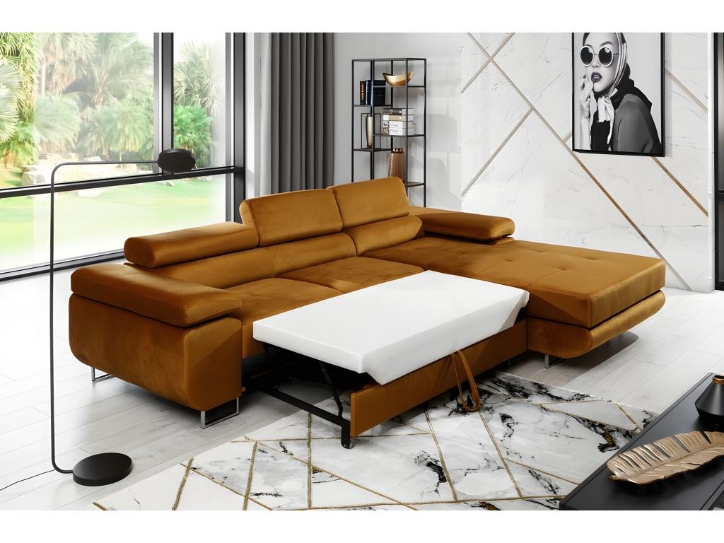 Canapé-lit en velours