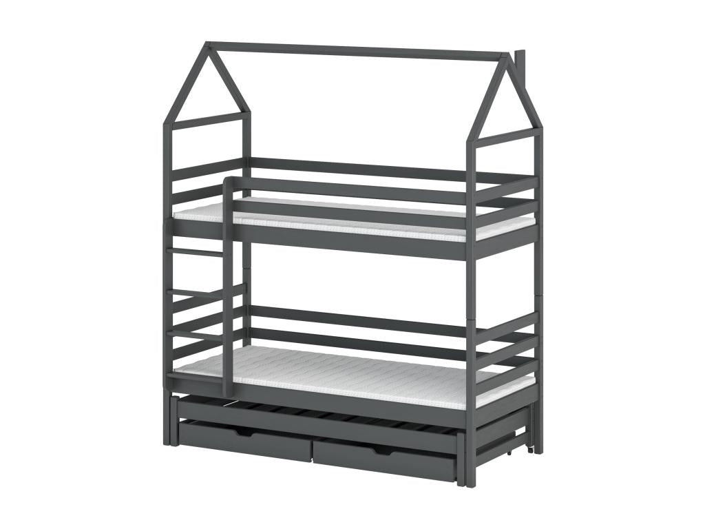 Lit gris, 80 x 200 cm - dlz1766581058699