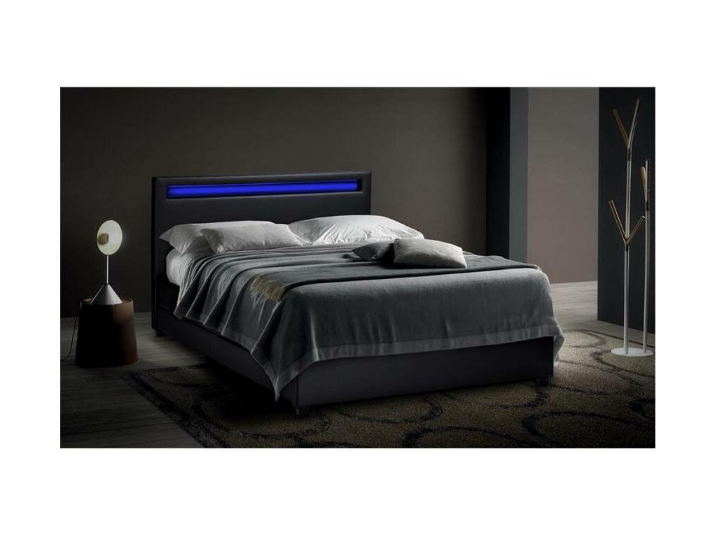 Lit noir, 160 x 190 cm