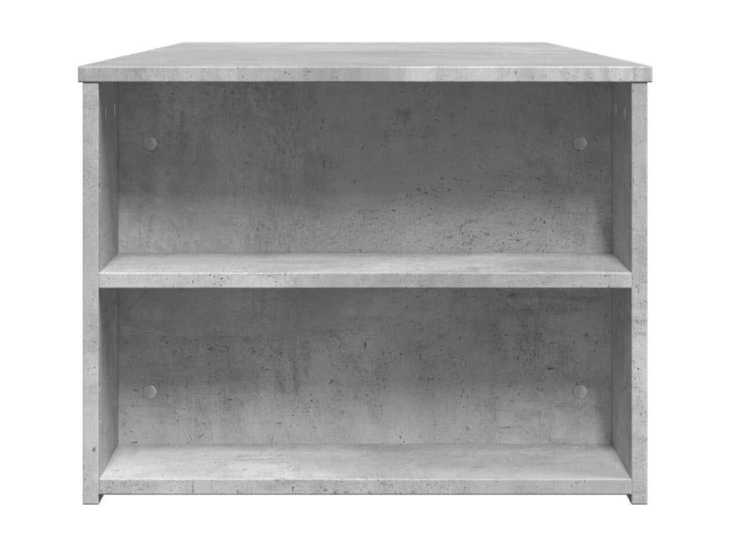 Table basse en bois d'ingénierie gris, 102 x 55 x 42 cm