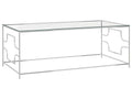 Table basse en verre, 120 x 60 x 45 cm