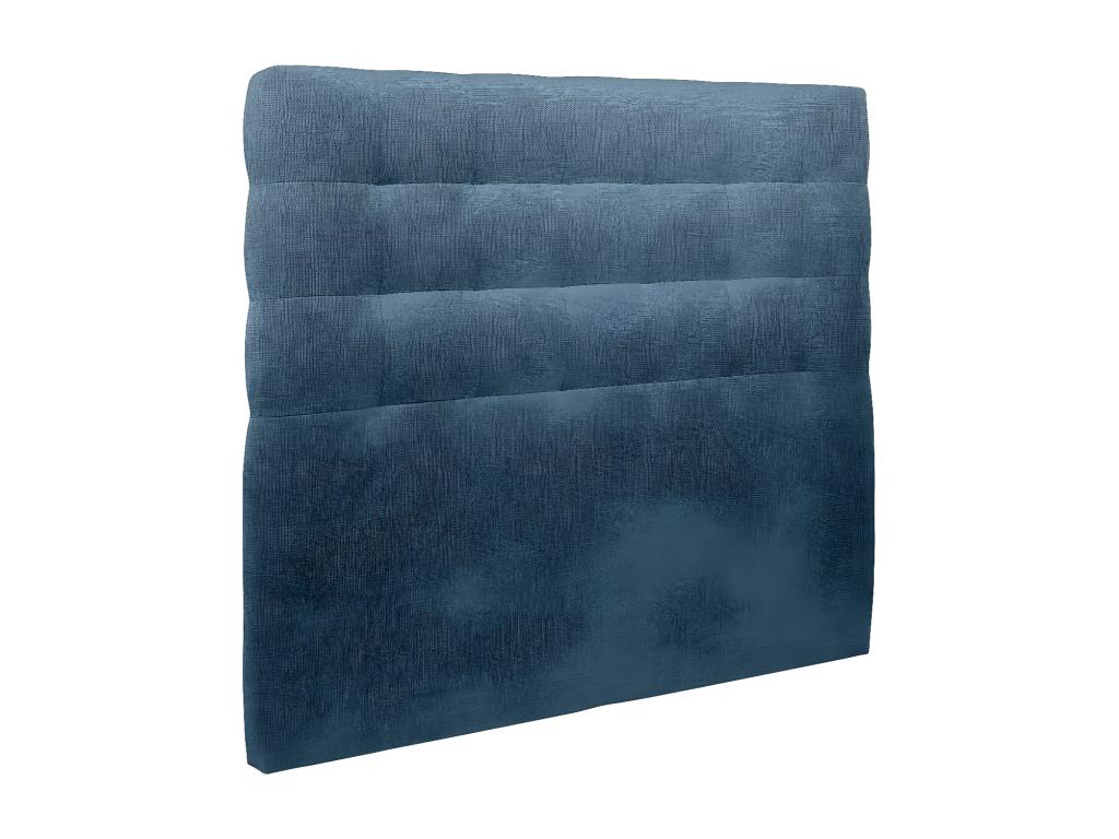 Lit en tissu bleu