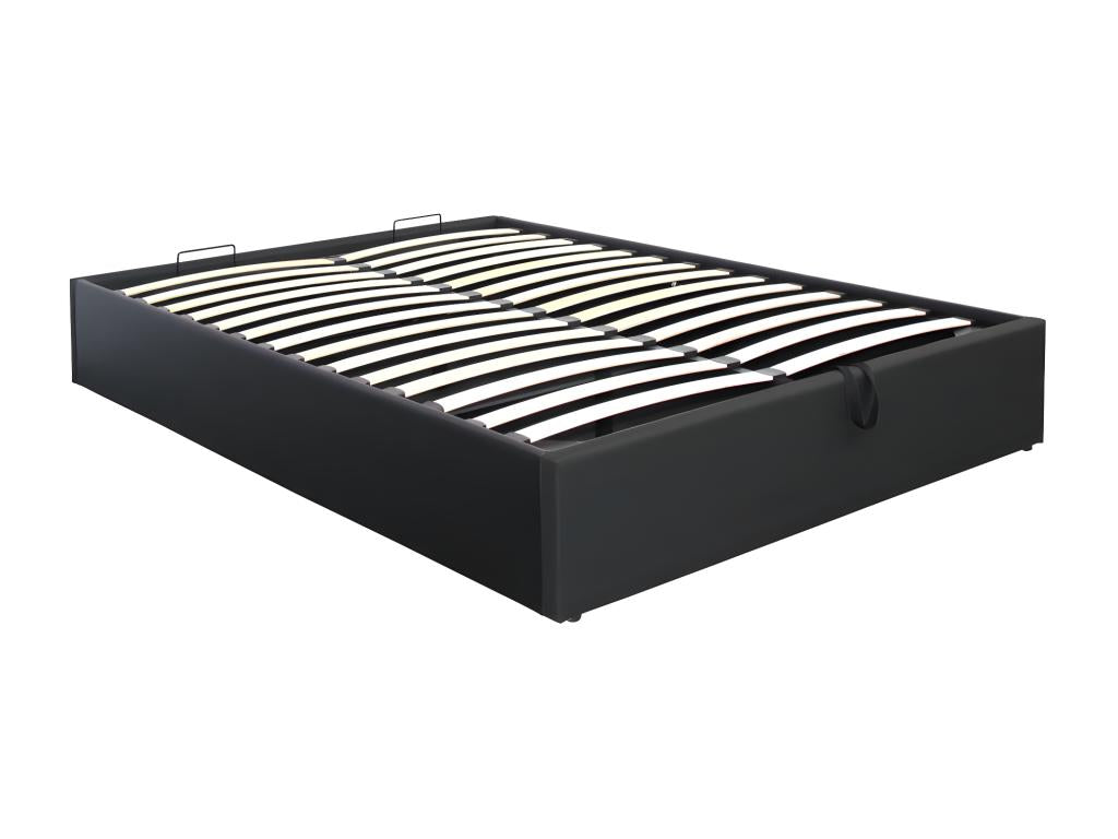 Lit noir, 140 x 200 cm