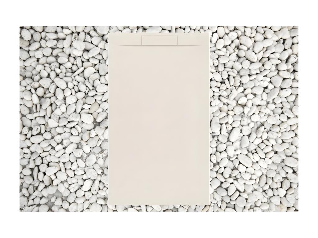 Meuble de maison en marbre beige, 85 x 85 cm