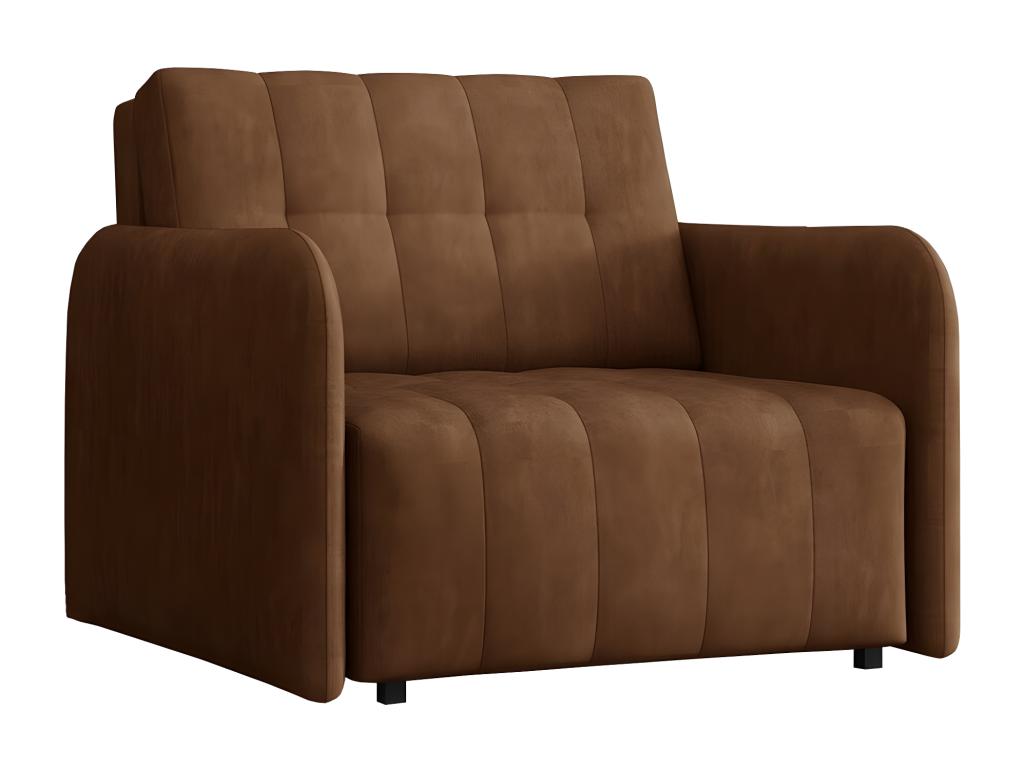 Fauteuil d'appoint en métal marron, 85 x 95 x 98 cm